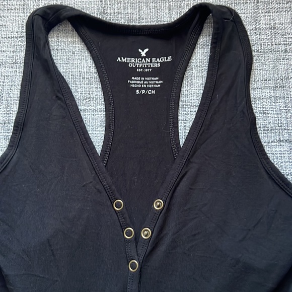 EUC American Eagle Size Small Black Bodysuit - Picture 2 of 4